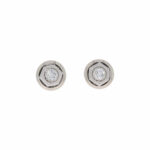 Solitärohrstecker Platin 950 mit ca. 0,35ct Altschliff Vorschau