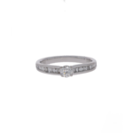 Solitärring Gr.48 Weißgold 750 / 18K mit ca. 0,45ct Diamanten Vorschau