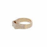 Ring Gr.59 Gelbgold 750 /18K mit ca. 3ct Princess Cut und 1,4ct kleinen Diamanten - Bild 4 Vorschau