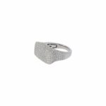 Pavée Ring Gr.53 Weißgold 750 / 18K mit ca. 4ct Diamanten - Bild 2 Vorschau