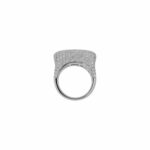 Pavée Ring Gr.53 Weißgold 750 / 18K mit ca. 4ct Diamanten - Bild 4 Vorschau