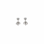 Solitärohrstecker Weißgold 750 / 18K mit ins. ca. 0,28ct Diamanten - Bild 4 Vorschau