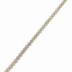 Halsriviére 42cm Gelbgold 750 / 18K mit ca. 7ct Diamanten - Bild 4 Vorschau
