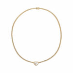 Chopard Happy Diamond Collier Gelbgold 750 / 18K mit ca. 0,25ct Diamanten - Bild 2 Vorschau