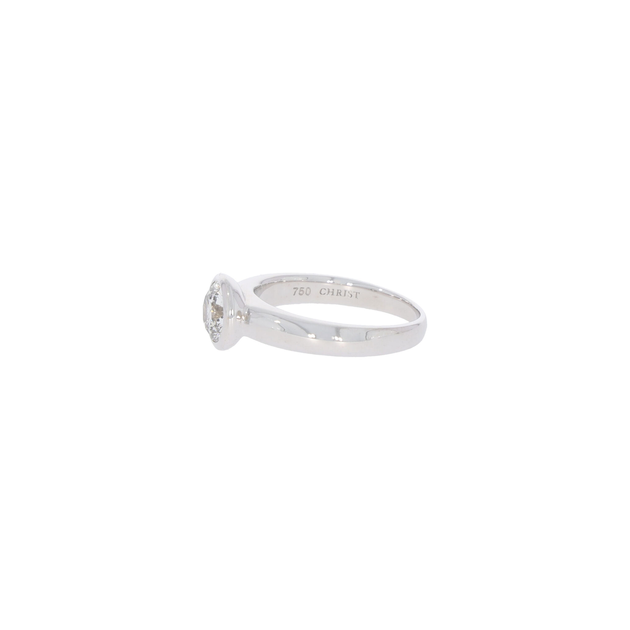 Solitärring Gr.52 Weißgold 585 / 14K mit ca. 1,01ct Diamant - Bild 2