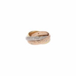 Cartier Trinity Ring Gr.55 Mehrfarbiges Gold 750 / 18K mit 0,19ct Diamanten - Bild 2 Vorschau