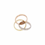 Cartier Trinity Ring Gr.55 Mehrfarbiges Gold 750 / 18K mit 0,19ct Diamanten - Bild 4 Vorschau