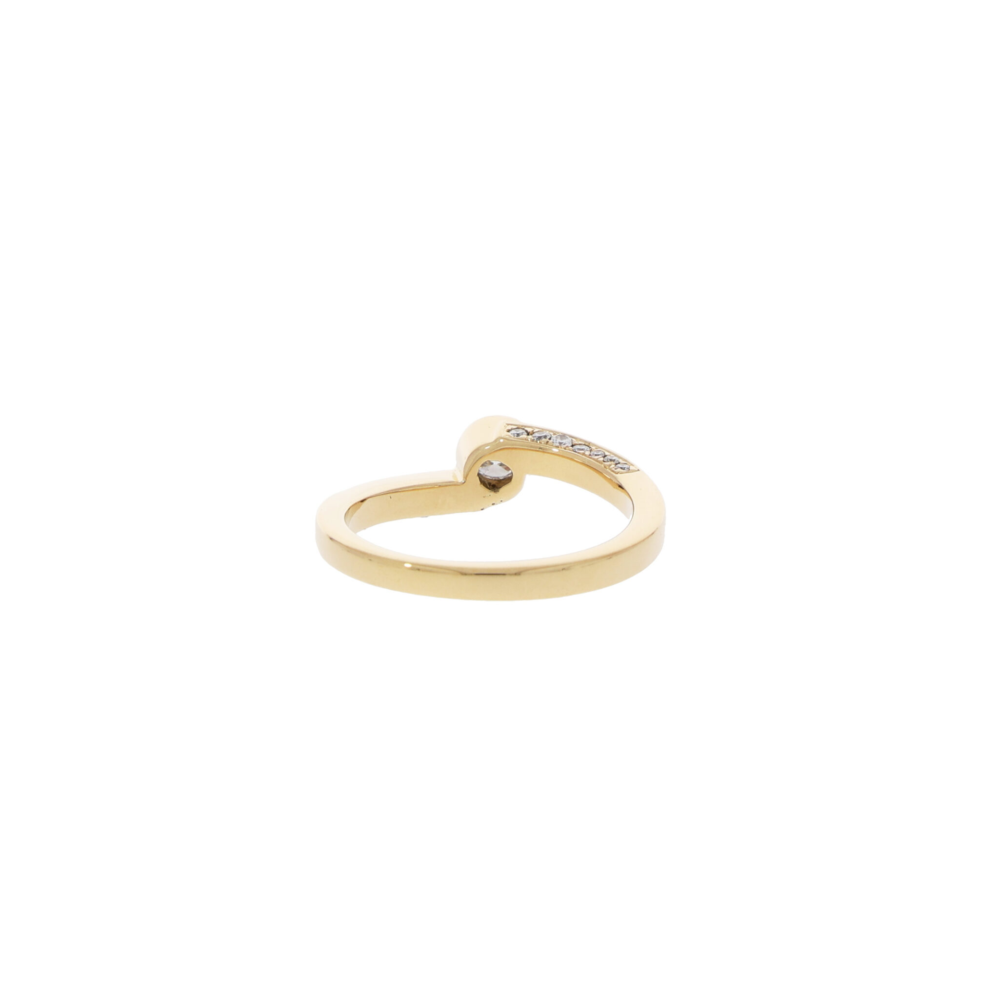 Rüschenbeck Ring Gr.54 Gelbgold 750 / 18K mit ca. 0,4ct Diamanten - Bild 3