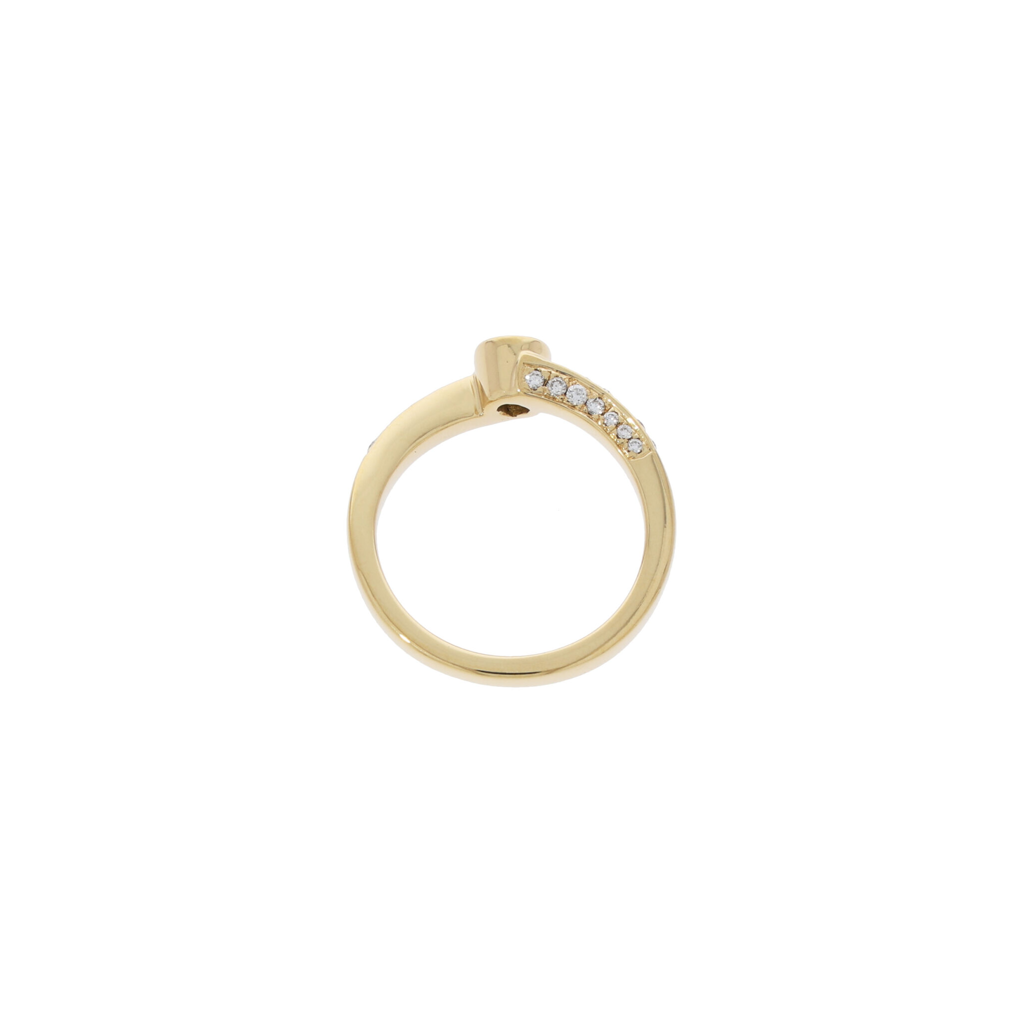 Rüschenbeck Ring Gr.54 Gelbgold 750 / 18K mit ca. 0,4ct Diamanten - Bild 4