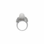 Ring Gr. 57 Weißgold 750 / 18K mit Tahiti Zuchtperle und ca. 2,50 ct Diamanten - Bild 3 Vorschau