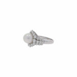 Ring Gr. 57 Weißgold 750 / 18K mit Tahiti Zuchtperle und ca. 2,50 ct Diamanten - Bild 2 Vorschau