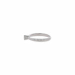 Solitärring Gr. 54 Weißgold 750 / 18K mit ca. 0,13 ct Diamant - Bild 2 Vorschau