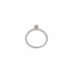 Solitärring Gr. 54 Weißgold 750 / 18K mit ca. 0,13 ct Diamant - Bild 4 Vorschau