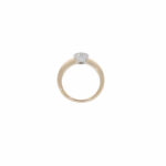 Ring Gr. 55 Gelbgold, Weißgold 585 / 14K mit ca. 0,5 ct Diamant - Bild 4 Vorschau