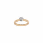 Ring Gr. 55 Gelbgold, Weißgold 585 / 14K mit ca. 0,5 ct Diamant - Bild 3 Vorschau