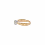 Ring Gr. 55 Gelbgold, Weißgold 585 / 14K mit ca. 0,5 ct Diamant - Bild 2 Vorschau