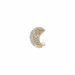 Mond Anhänger mit Stern mit ca. 3,3ct Diamanten Weißgold 750 / 18K - Bild 2 Vorschau