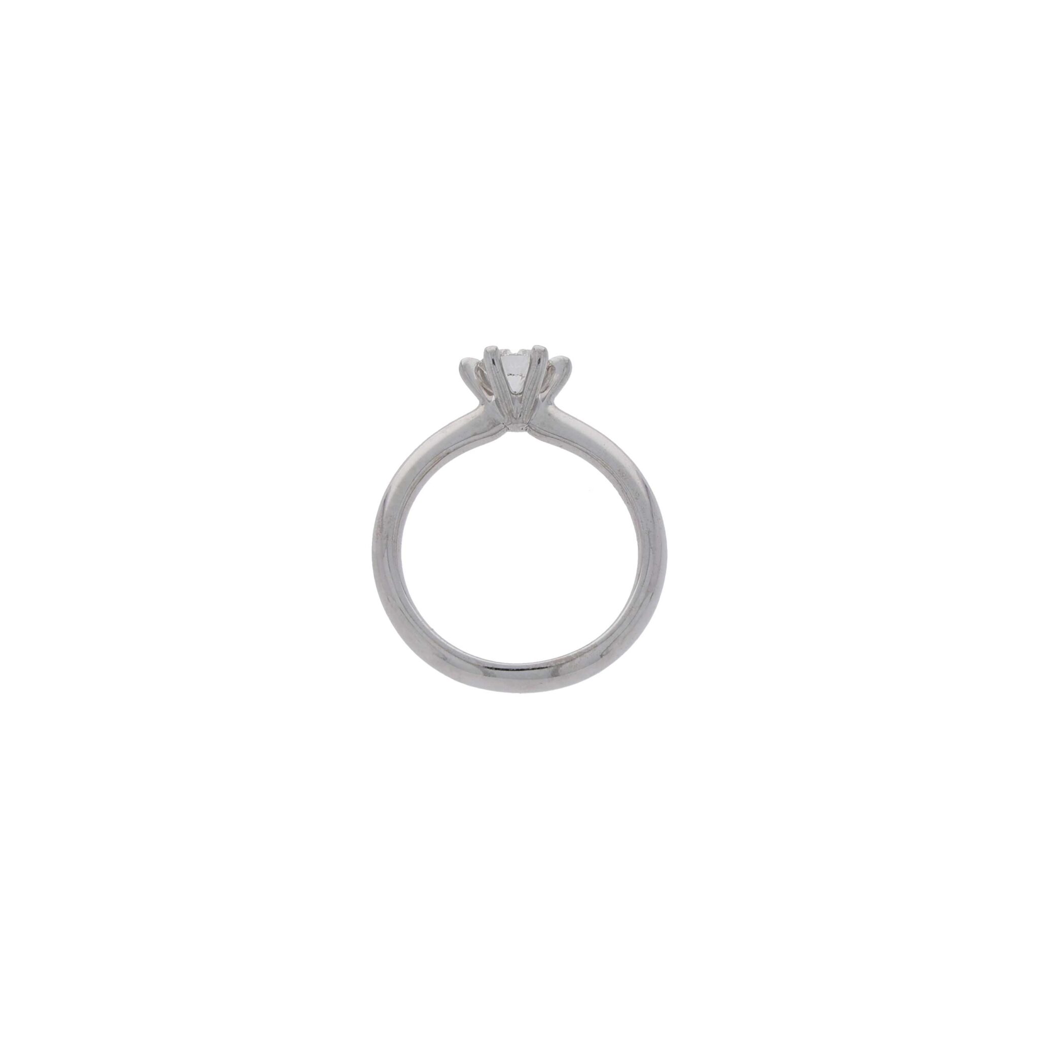 Solitärring Gr.52 Weißgold 585 / 14K mit 0,5ct Diamant GIA Zertifikat - Bild 4