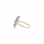 Art Deco Ring Gr.55 Gelbgold / Platin mit ca.1,2ct Diamanten - Bild 2 Vorschau