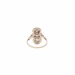 Art Deco Ring Gr.55 Gelbgold / Platin mit ca.1,2ct Diamanten - Bild 3 Vorschau