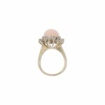Korallen Ring Gr.55 Gelbgold 585 / 14K mit 1ct Diamanten - Bild 2 Vorschau