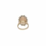 Korallen Ring Gr.55 Gelbgold 585 / 14K mit 1ct Diamanten - Bild 3 Vorschau