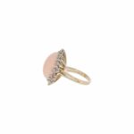 Korallen Ring Gr.55 Gelbgold 585 / 14K mit 1ct Diamanten - Bild 4 Vorschau