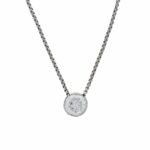 Solitärkette Platin 950 mit 2,02ct Diamant HRD Zertifikat - Bild 3 Vorschau