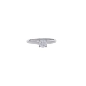 Solitärring Gr.47 Weißgold 750 / 18K mit 0,4ct Diamant GIA Zertifikat