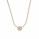 Kette mit Anhänger Gelbgold 585 / 14K mit 0,26ct Diamant - Bild 2 Vorschau