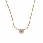Kette mit Anhänger Gelbgold 585 / 14K mit 0,26ct Diamant - Bild 4 Vorschau