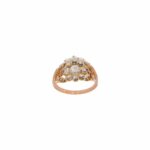 Jugendstil Ring Gr.52 Roségold / Silber mit 1,2ct Altschliff Diamanten - Bild 3 Vorschau
