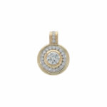 Anhänger Gelbgold 585 / 14K mit 1ct Diamant und 0,6ct kleine Diamanten Vorschau