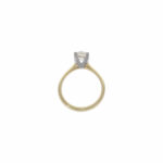 Ring Gr. 53,5 Gelbgold, Weißgold 585 / 14K mit Diamant ca. 1,10 ct - Bild 4 Vorschau