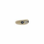 Ring Gr.56 Gelbgold 750 / 18K mit Diamant und Saphiren - Bild 3 Vorschau