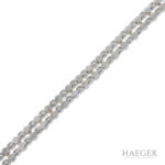 Perlen Armband 17,5cm Weißgold 750 / 18K mit 8,4ct Diamanten - Bild 2 Vorschau