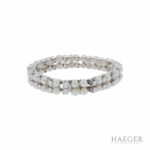 Perlen Armband 17,5cm Weißgold 750 / 18K mit 8,4ct Diamanten - Bild 4 Vorschau