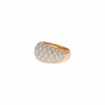Pavèe Diamant Ring Gelbgold 750/18K ca. 1.20ct. - Bild 2 Vorschau