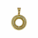 Donut Anhänger Gelbgold 585 / 14K mit 2ct Diamanten - Bild 2 Vorschau