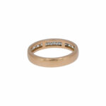 Halbmemoire Ring Gr.59 Gelbgold 750 / 18K mit 0,5ct Diamanten - Bild 3 Vorschau