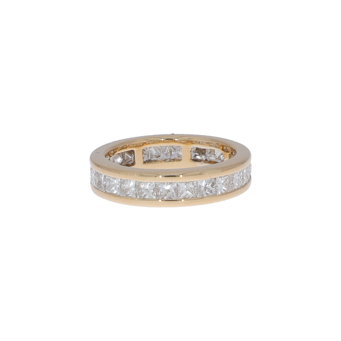 Memoire Ring Gr.56 Gelbgold 750 / 18K mit 2,5ct Diamanten