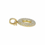 Donut Anhänger Gelbgold 585 / 14K mit 2ct Diamanten - Bild 3 Vorschau