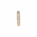Halbmemoire Ring Gr.59 Gelbgold 750 / 18K mit 0,5ct Diamanten - Bild 2 Vorschau