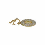 Donut Anhänger Gelbgold 585 / 14K mit 2ct Diamanten - Bild 4 Vorschau