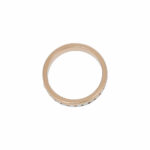 Halbmemoire Ring Gr.59 Gelbgold 750 / 18K mit 0,5ct Diamanten - Bild 4 Vorschau