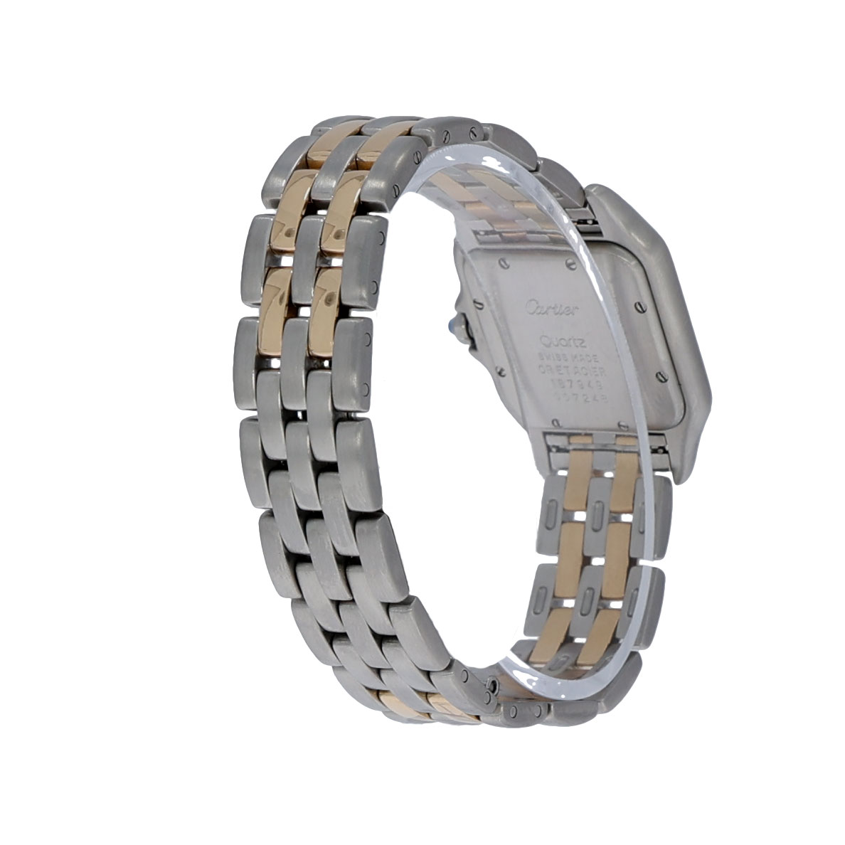 Cartier Panthère Ref. 187049 2 row gold with Diamonds Aftermarket ca. 1990 - Bild 8