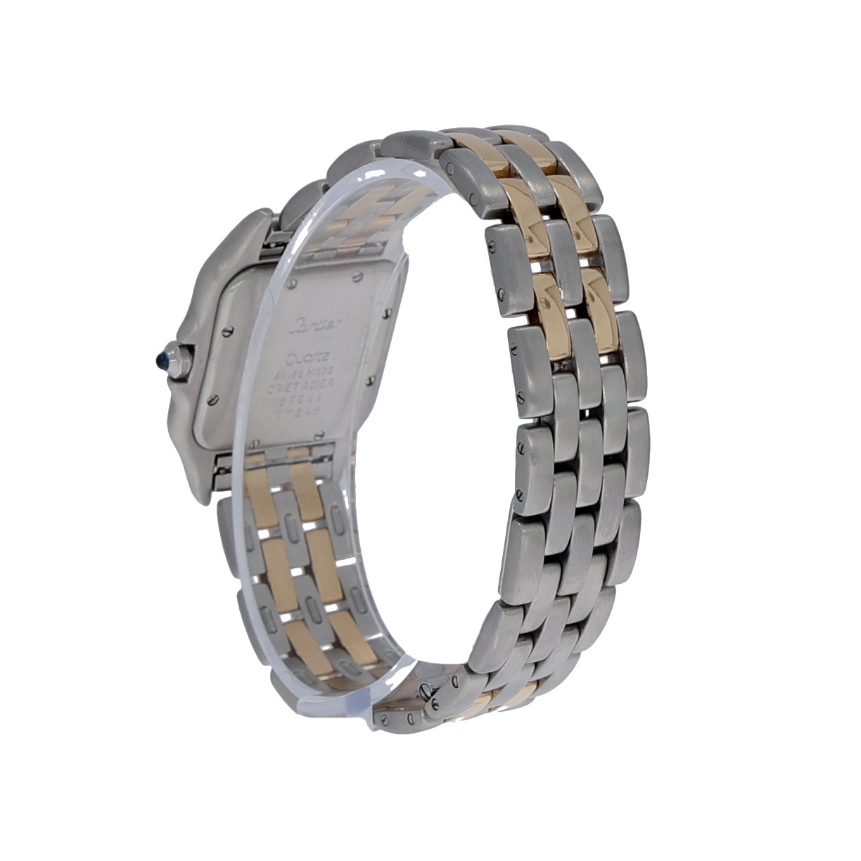 Cartier Panthère Ref. 187049 2 row gold with Diamonds Aftermarket ca. 1990 - Bild 9