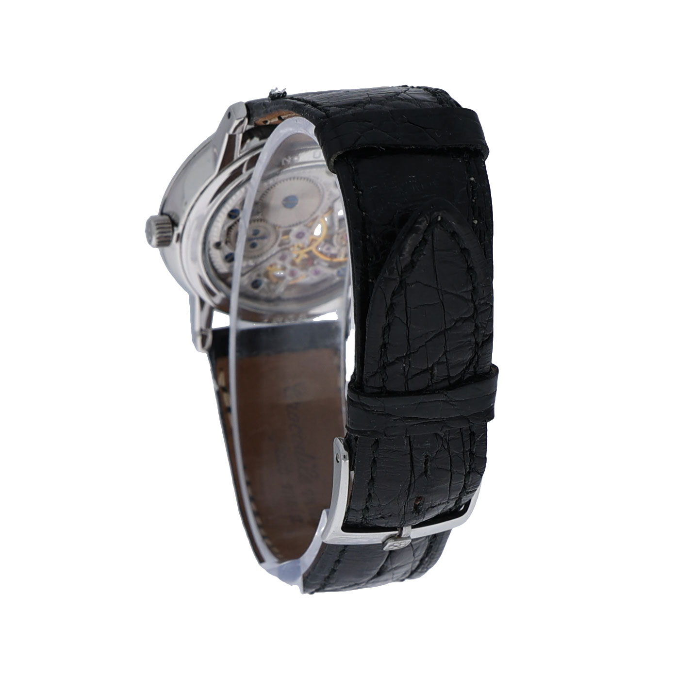 Eterna 1856 Platin Skeleton Watch 3301.78.63 Vintage Full Set NOS ungetragen m. Zertifikat - Bild 8