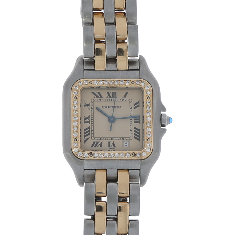 Cartier Panthère Ref. 187049 2 row gold with Diamonds Aftermarket ca. 1990 - Bild 12