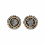Bulgari Monete Coin Ohrclips Gelb-, Weißgold 750 / 18 K Vorschau